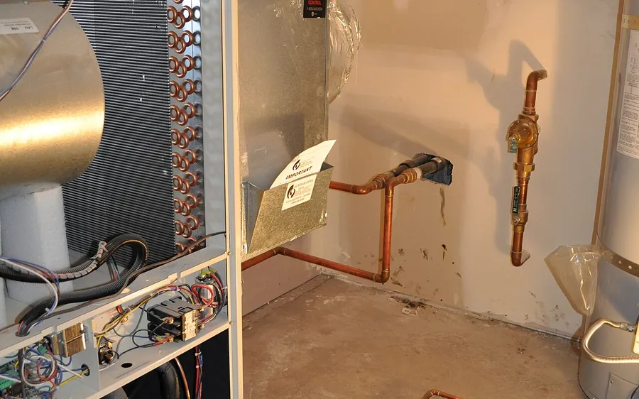 Pompe à chaleur géothermique installée dans une maison
